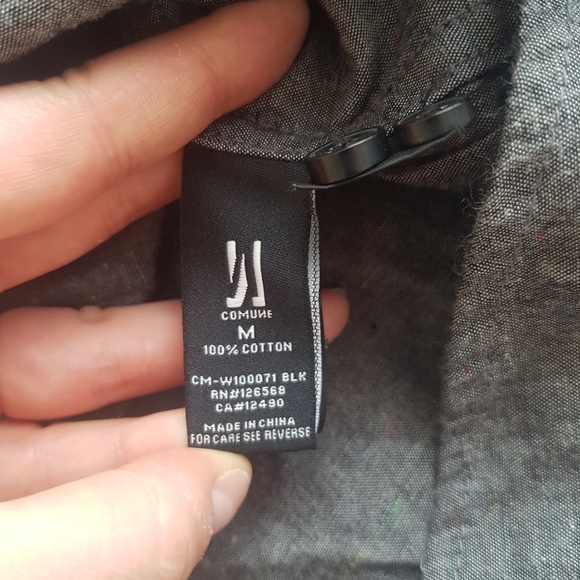 COMUNE Grey speckled Button up - Picture 5 of 5